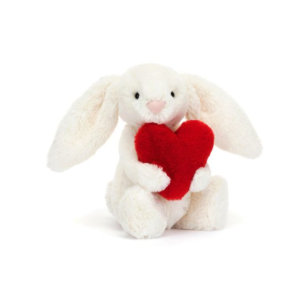 Jellycat 害羞賓尼兔系列 賓尼兔公仔 18CM 紅色愛心