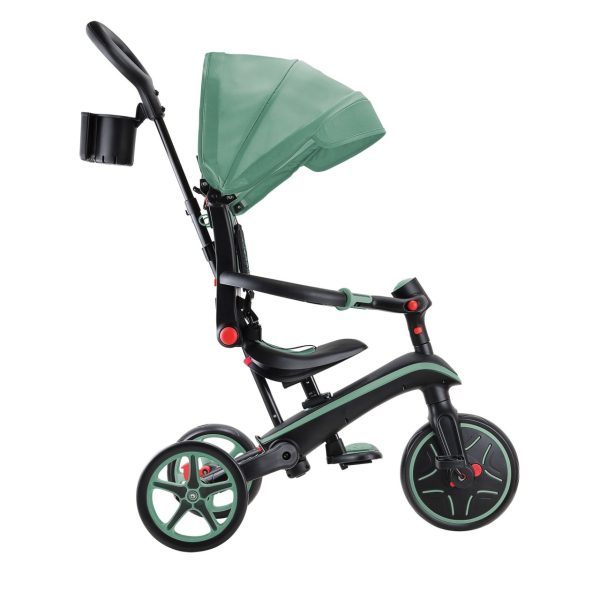 Globber Explorer Trike Foldable 4合1多功能嬰兒三輪車及平衡車 – 橄欖綠 - Image 15