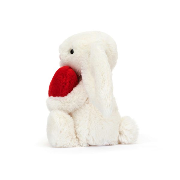 Jellycat 害羞賓尼兔系列 賓尼兔公仔 18CM 紅色愛心 - Image 2