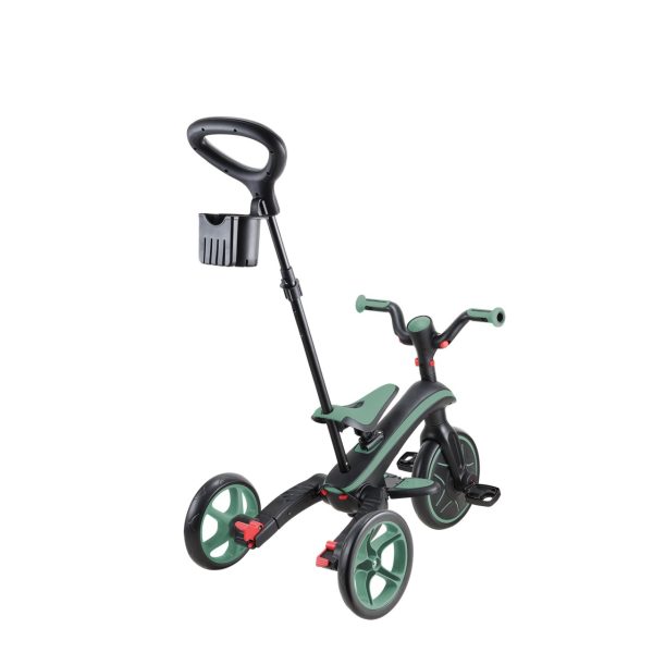 Globber Explorer Trike Foldable 4合1多功能嬰兒三輪車及平衡車 – 橄欖綠 - Image 2