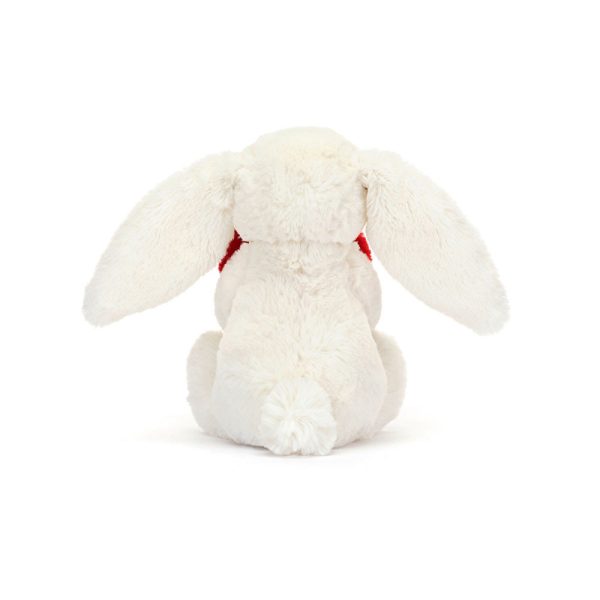 Jellycat 害羞賓尼兔系列 賓尼兔公仔 18CM 紅色愛心 - Image 3