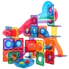 MNTL 100pcs Magnetic Marble Run Toy Set 磁性管道玩具 彩色 - Image 3