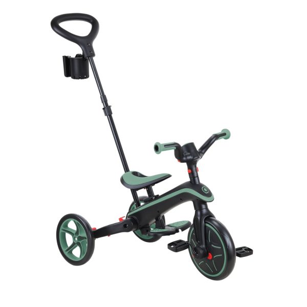 Globber Explorer Trike Foldable 4合1多功能嬰兒三輪車及平衡車 – 橄欖綠 - Image 9