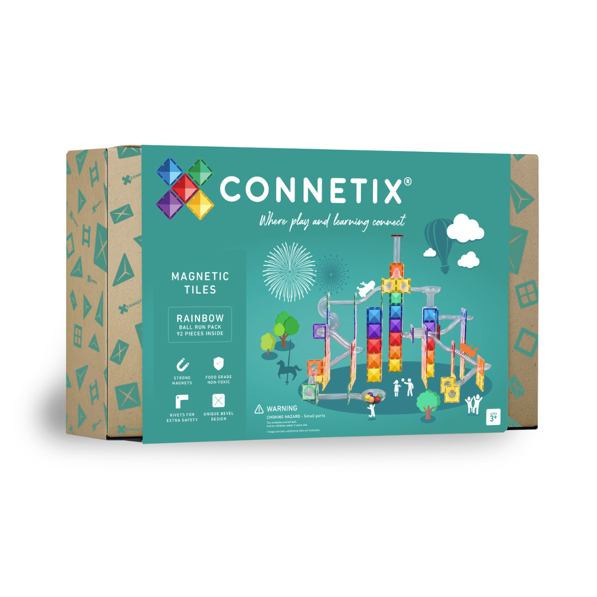 CONNETIX 彩虹色管道套裝 92pcs