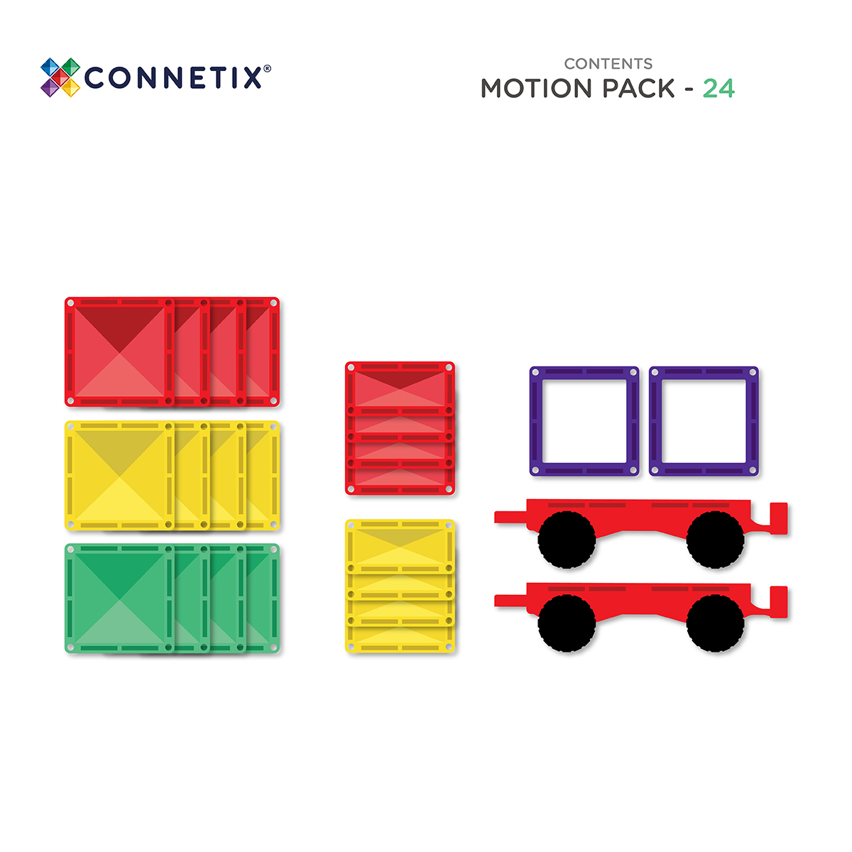 CONNETIX 彩虹色小車套裝 24pcs - Image 12
