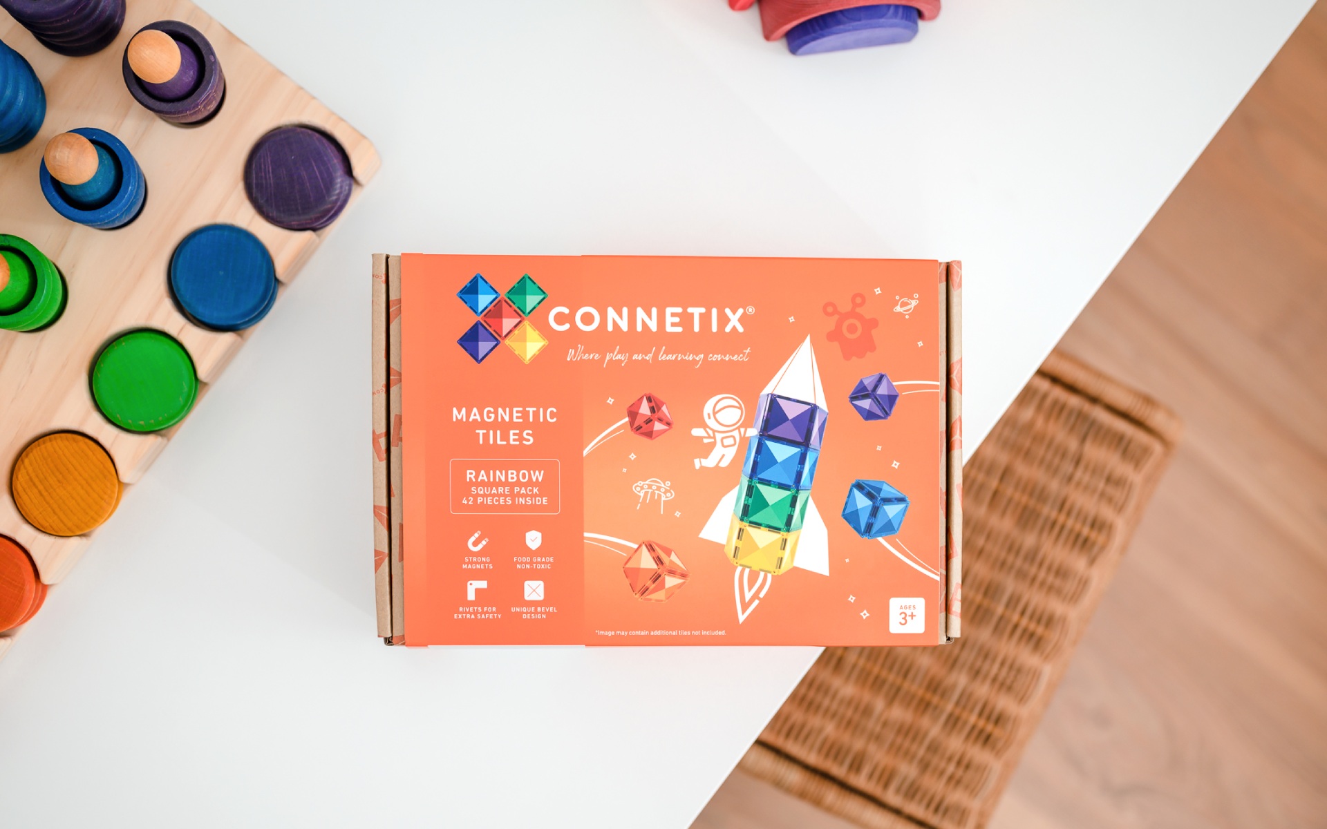 CONNETIX 彩虹色方形套裝 42pcs - Image 6