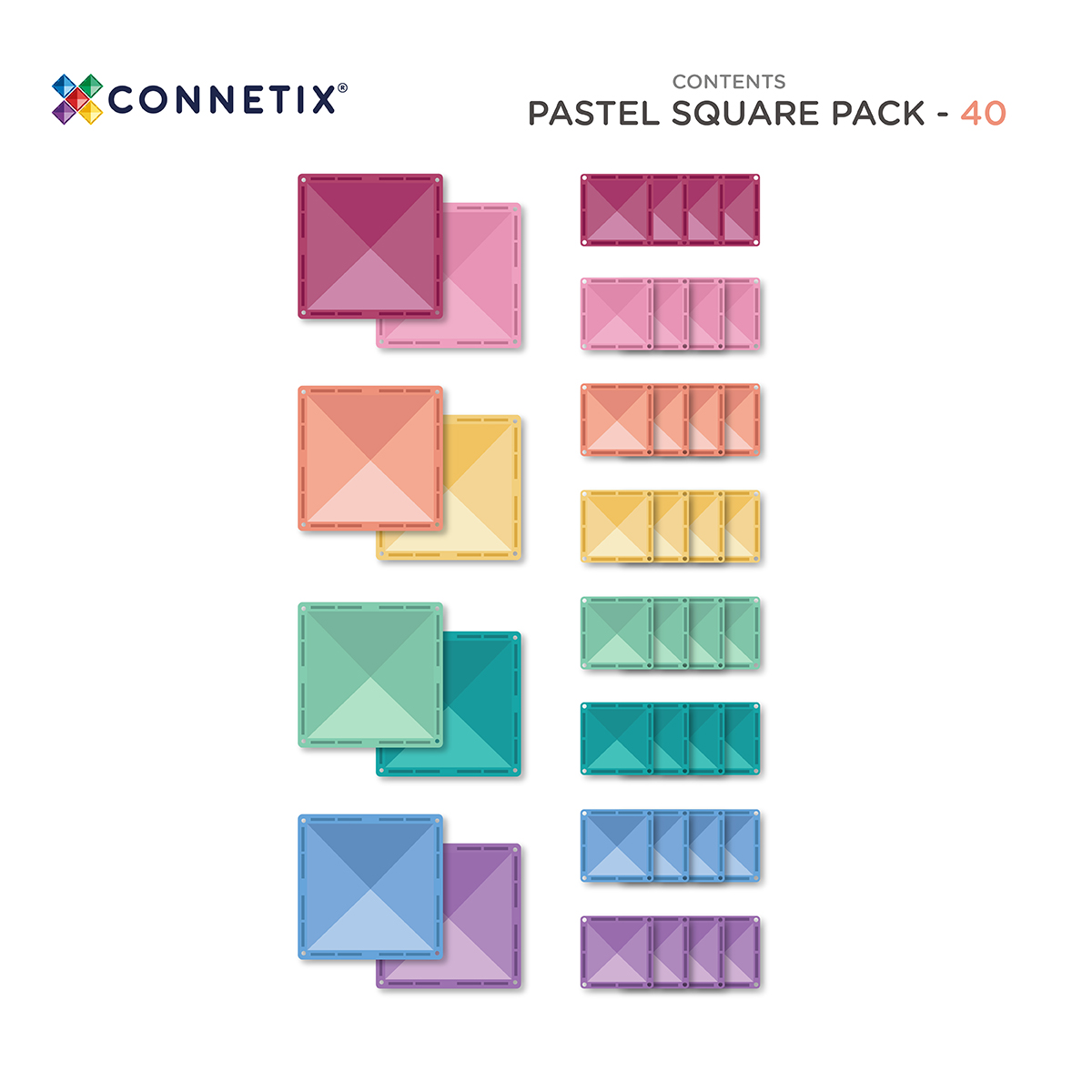 CONNETIX 粉彩色方形套裝 40pcs - Image 7