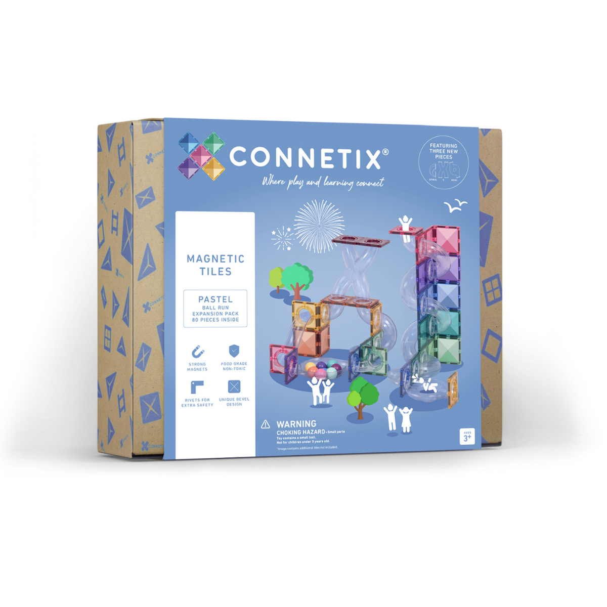 CONNETIX 粉彩色管道拓展套裝 80pcs