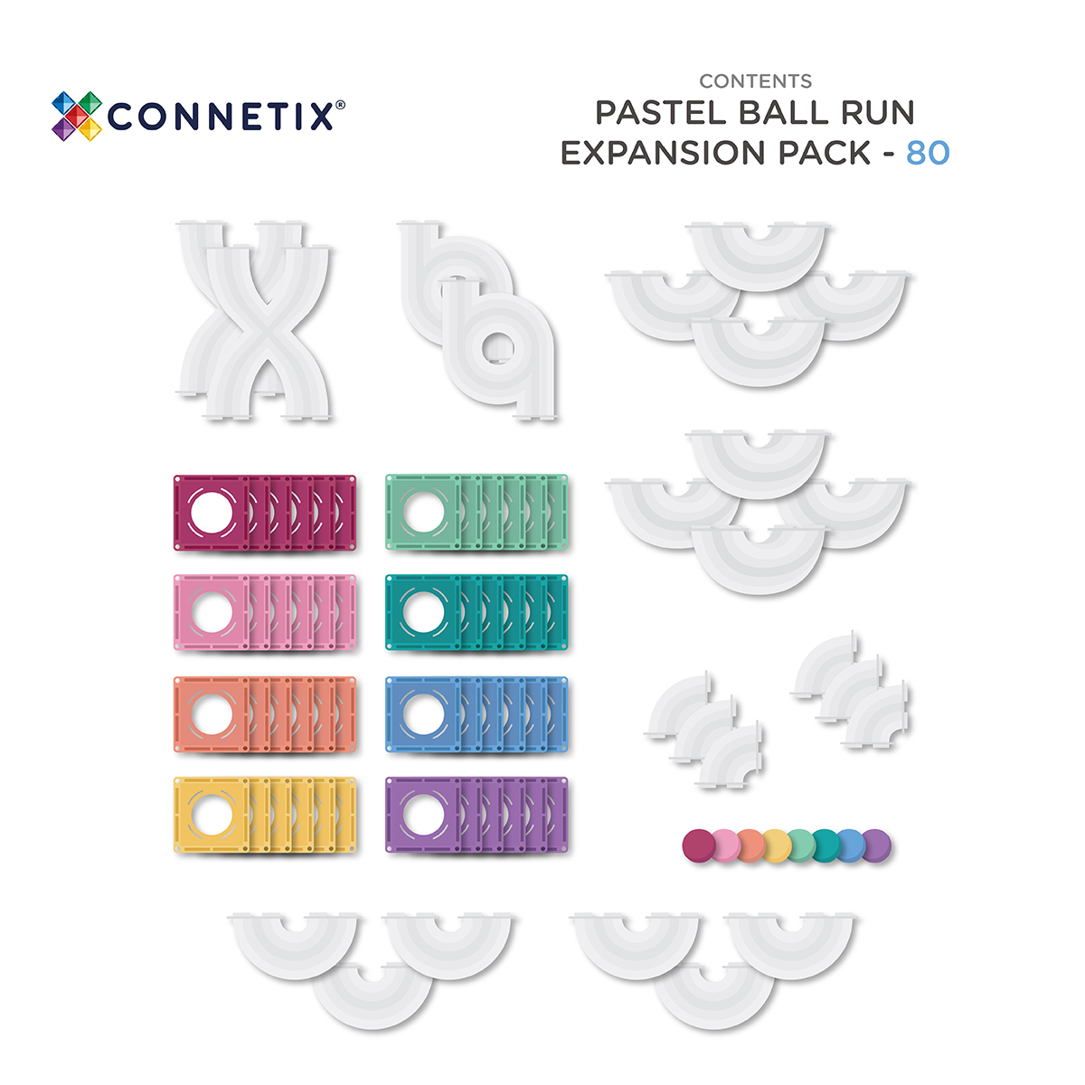 CONNETIX 粉彩色管道拓展套裝 80pcs - Image 11