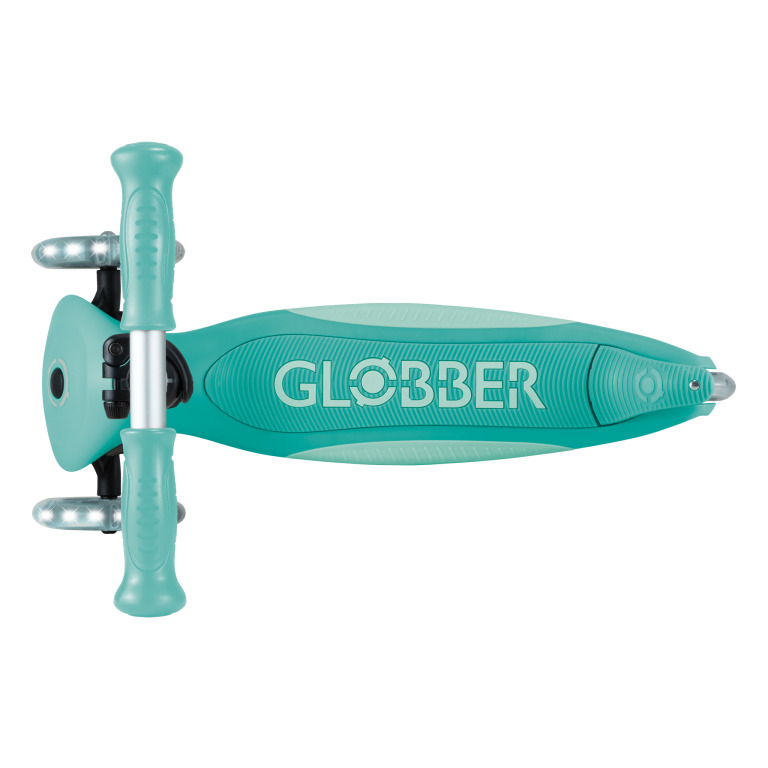 Globber Elite Lights 可摺疊炫光滑板車 薄荷綠 - Image 10