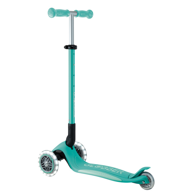 Globber Elite Lights 可摺疊炫光滑板車 薄荷綠 - Image 11