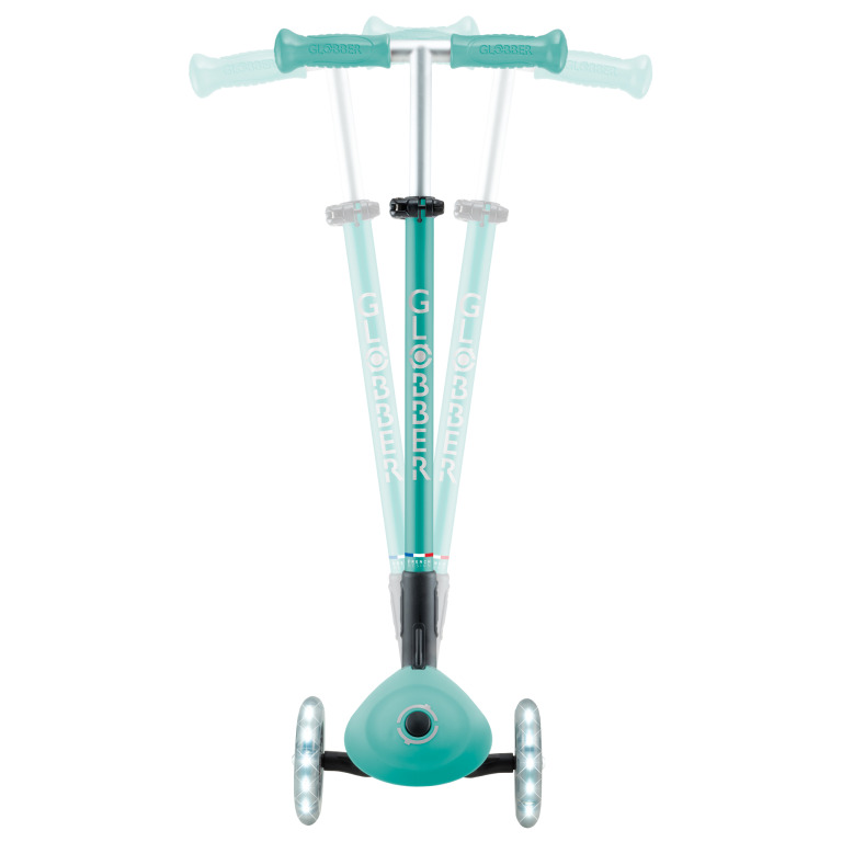 Globber Elite Lights 可摺疊炫光滑板車 薄荷綠 - Image 3