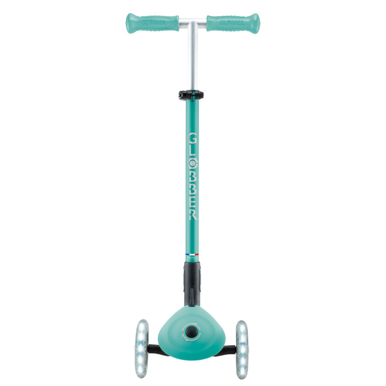 Globber Elite Lights 可摺疊炫光滑板車 薄荷綠 - Image 4