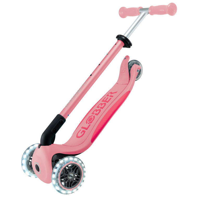 Globber Elite Lights 可摺疊炫光滑板車 粉紅色 - Image 8